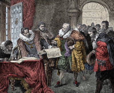 Rudolf II Majesteleri Mektubu verir - Avusturya İmparatoru Rodolph II (1552-1612) 1609