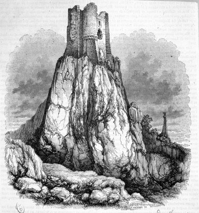 La Roquette kalesinin kalıntıları - gravür by Unknown artist