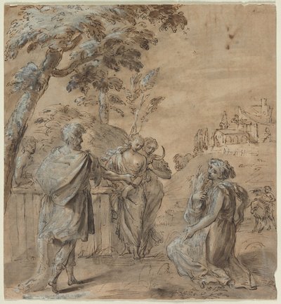 Ruth ve Boaz (rekto) by Unknown artist