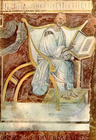Hippolu Aziz Augustine, Lateran, Roma (fresk) by Unknown artist