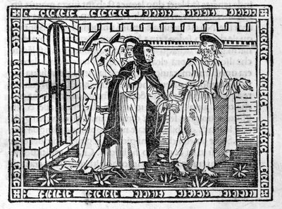 Aziz Petrus, Savonarola (Jerome Savonarola) (1452 - 1498) tarafından yönetildi - 23/4/1496 tarihli “” Vahiy Özeti” nde. by Unknown artist