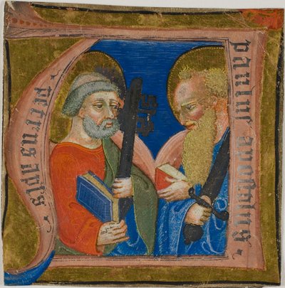 Bir Koro Kitabından Tarihlendirilmiş "N" Harfli Aziz Peter ve Paul by Unknown artist