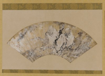 Bir çam ağacının altında Sakyamuni, Konfüçyüs ve Lao-tzu by Unknown artist
