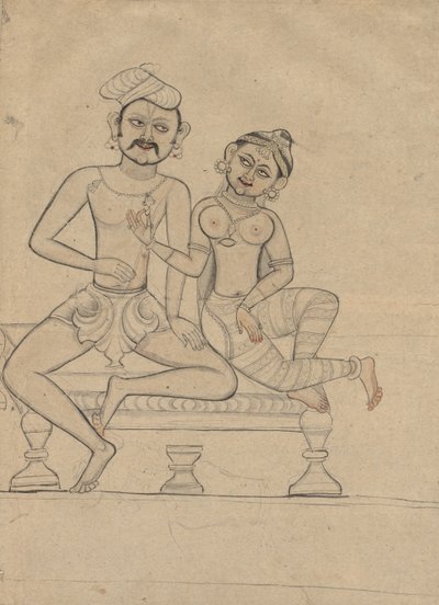 Oturan Çift by Unknown artist