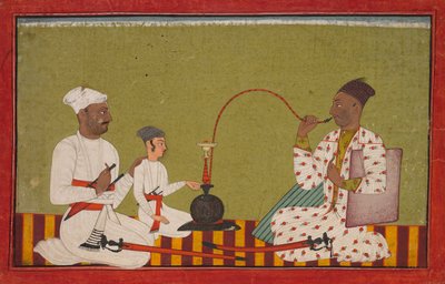 Oturan Prens Nargile İçiyor by Unknown artist