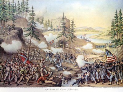 Ayrılık Savaşı (1861 - 1865) veya Amerikan Sivil Giuerre: 24-25/11/1863: Chattanooga, Tennessee