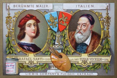 Ünlü ressamlar Rafael Santi ve Tiziano Vecellio'nun tablo serisi, İtalya by Unknown artist