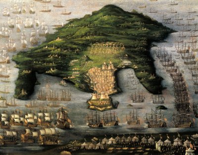 Korfu Kuşatması, Yunanistan, bilinmeyen sanatçı by Unknown artist