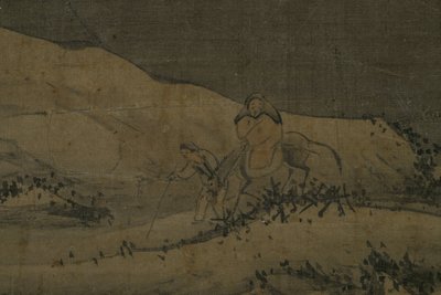 Karlı manzara, 1368 ile 1644 yılları arasında (mürekkep, ipek) by Unknown artist