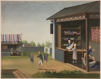 Kumaş Eğirme, Çay Yaprağı Hazırlama, İpek Hazırlama by Unknown artist