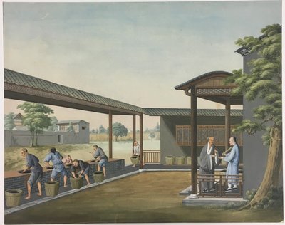 Kumaş Eğirme, Çay Yaprağı Hazırlama, İpek Hazırlama by Unknown artist