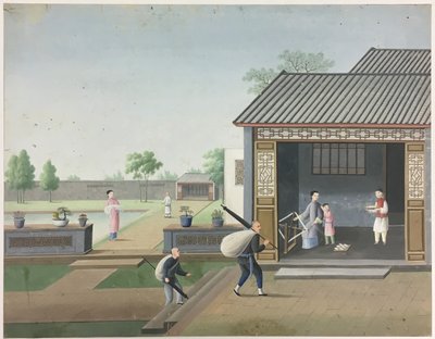 Kumaş Eğirme, Çay Yaprağı Hazırlama, İpek Hazırlama by Unknown artist