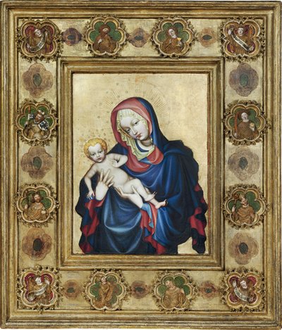Aziz Vitus Madonna (Prag Aziz Vitus Bakiresi) - Anonim. Paneldeki sıcaklık by Unknown artist