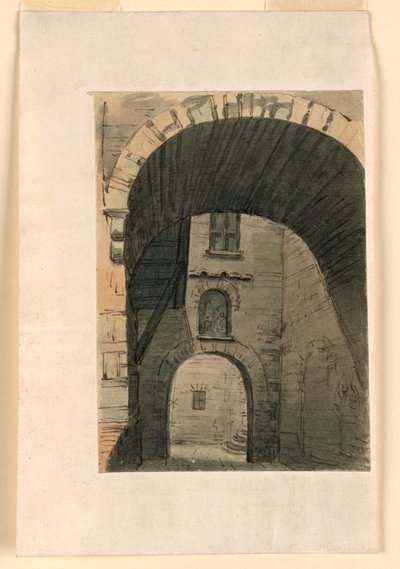 Sahne Tasarımı, Eski Binada Avlu by Unknown artist