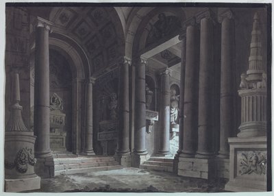 Sahne Tasarımı, Kabir Salonu by Unknown artist
