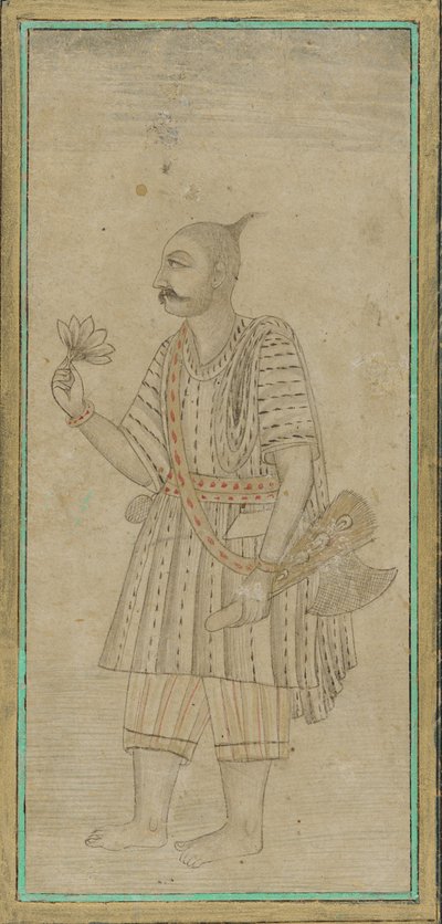 Bir adamın ayakta figürü, bir sadhu by Unknown artist