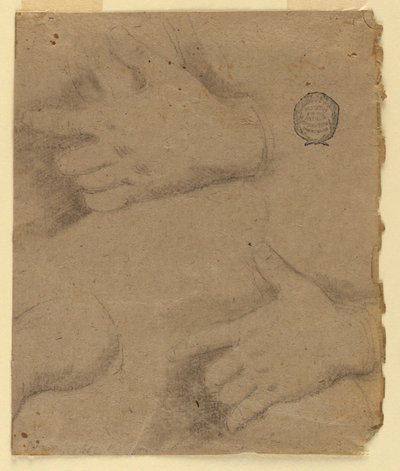Çalışma: Üç sol el by Unknown artist