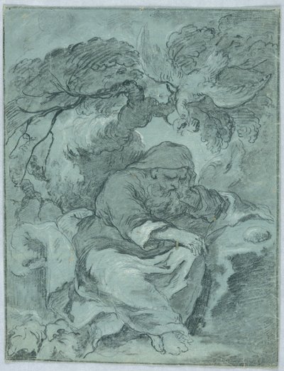 St. Paul the Hermit için çalışma by Unknown artist