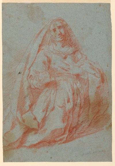 Yaslı Bir Kadının Çalışması by Unknown artist