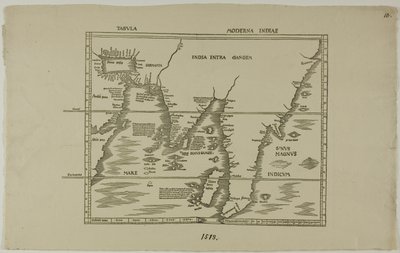 Tabula Moderna Indiae by Unknown artist