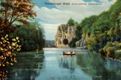 Teutoburg Ormanı, Externsteine, Externsteine, Almanya'dan Tarihi Kartpostal by Unknown artist
