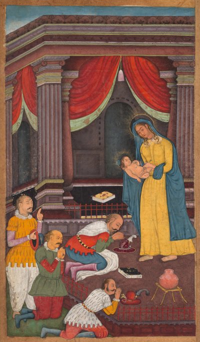 Peder Jerome Xavier'in Kutsallık Aynasından (Mir'at al-quds) Çobanların Hayranlığı by Unknown artist
