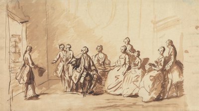 Prens Frederick'in 1728'de Hannover'den Gelişi mi? by Unknown artist