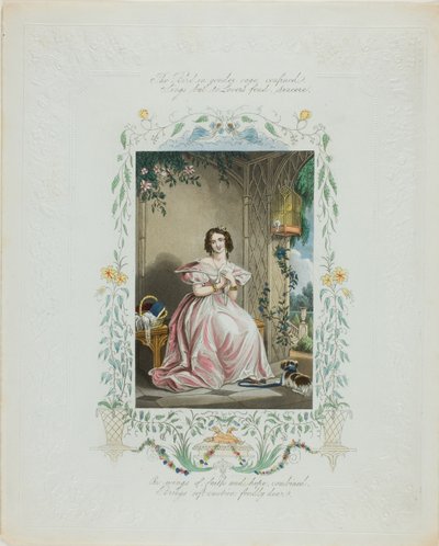 Kafesteki Kuş Hapsedildi (Sevgililer Günü) by Unknown artist