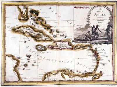Karayip takımadaları, 1798 Atlası