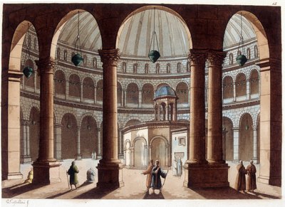 Kutsal Kabir Kilisesi, Filistin. “” Le kostüm ancien et moderne”de” by Unknown artist