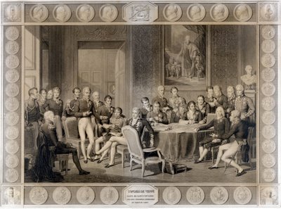 Viyana Kongresi. 1815 Viyana Kongresi. Alexander I, Çar; H.R.Stewart, Castlereagh; François I, Avusturya İmparatoru; Frederic William III, Prusya Kralı; Karl August, Hardenbergh Prensi; Wilhelm von Humboldt (Humboldt
