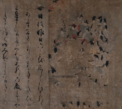 İmparatorun At Yarışına Katılımı: Eiga Masalından Bir Bölüm (Eiga Monogatari) by Unknown artist