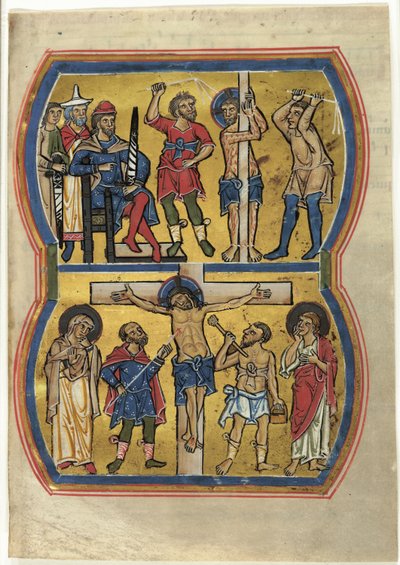 Bir Mezmurdan Kırbaçlanma ve Çarmıha Gerilme by Unknown artist