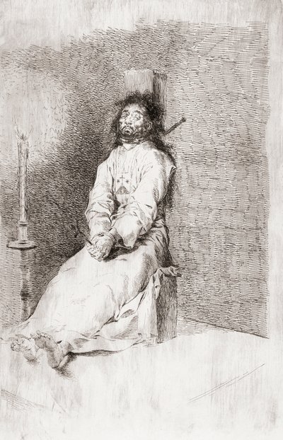 Garrotted Man, c.1780 (gravür) by Unknown artist