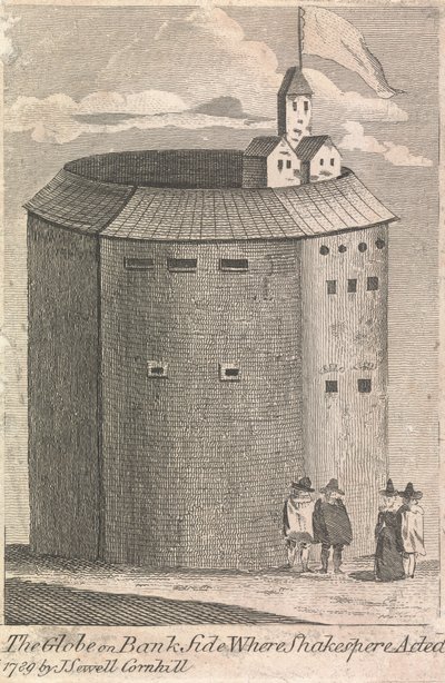 The Globe on Bank Side where Shakespeare Acted (J. Serrell tarafından yayınlandı); sayfa 10 (İkinci Cilt) by Unknown artist