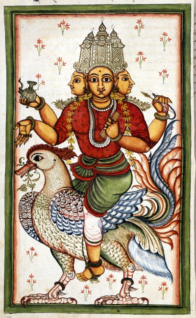 Hindu tanrısı Brahma Sayfası (ms.8300) Stefano Nivibus Cardeira