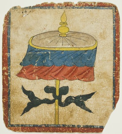 Parasol (chatra), İnisiyasyon Kartları Setinden (Tsakali) by Unknown artist