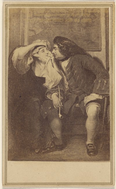 Dul Kadın ve Toby Amca. [bir aquatint kopyası] by Unknown artist