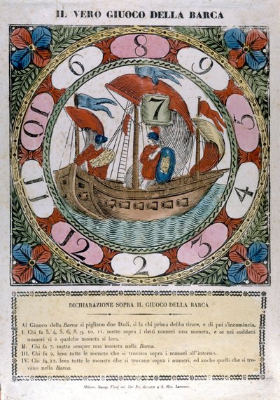 Tekne oyunu. 18. yüzyıl by Unknown artist