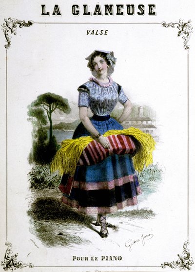 Gleaneuse, piyano için vals. by Unknown artist