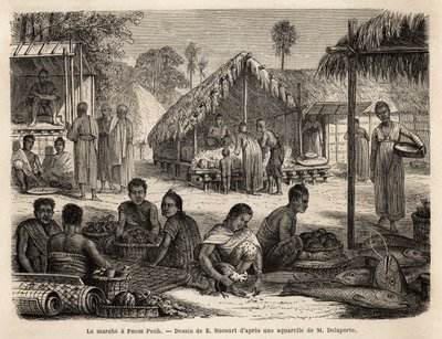 Malezyalı esnaf ve Çinli tüccarların çok çeşitli tüketici ve imalat ürünleri sunduğu Phnom Penh