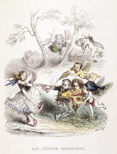 Meraklı zefirler - gravür by Unknown artist