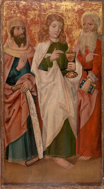 Çapraz Kesici, Kadeh ve Kitaplı Üç Havari by Unknown artist