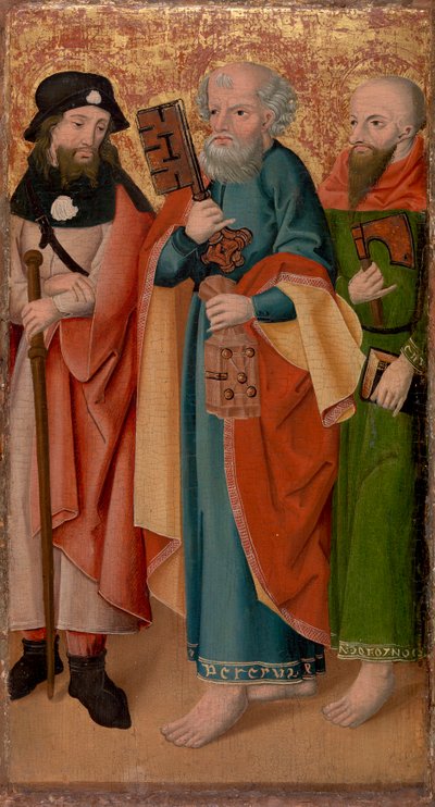 Sopa, Anahtar ve Baltalı Üç Havari by Unknown artist