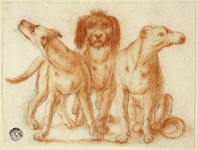 Üç köpek by Unknown artist