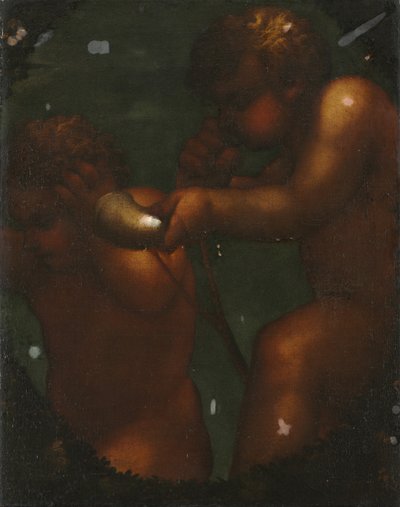 İki Putti by Unknown artist