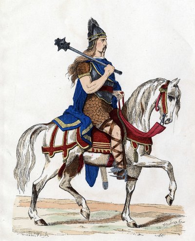 Frankların lideri - “” Yüzyıllar Boyunca Paris F. Roy 1882