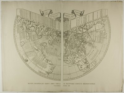 Universalior Cogniti Orbis Tabula, Ex Recentibus Confecta Observationibus Ruysch by Unknown artist