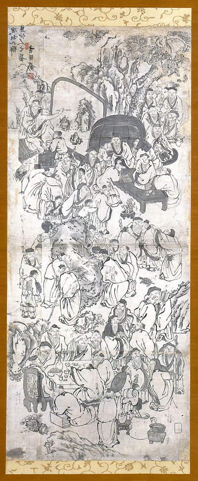 100 Yaşlı Adamın Başlıksız Taslağı (kağıt üzerine mürekkep) by Unknown artist