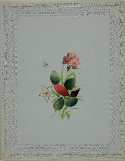 İsimsiz Sevgililer Günü (Pembe ve Beyaz Çiçekler) by Unknown artist
